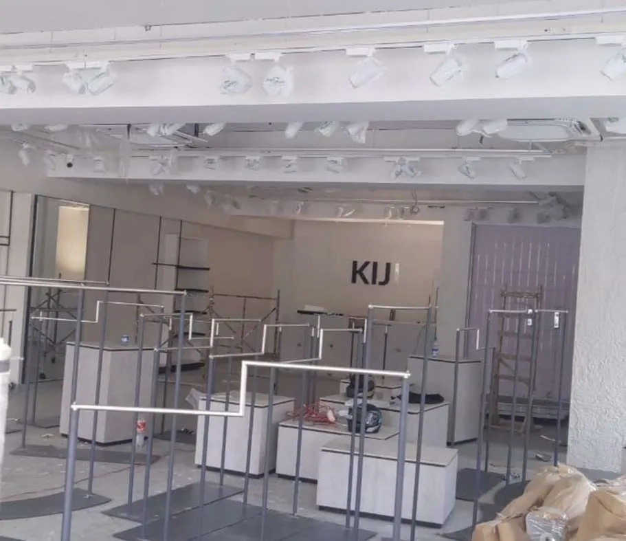 KIJI store interior fit-out on MM Alam Road, Lahore